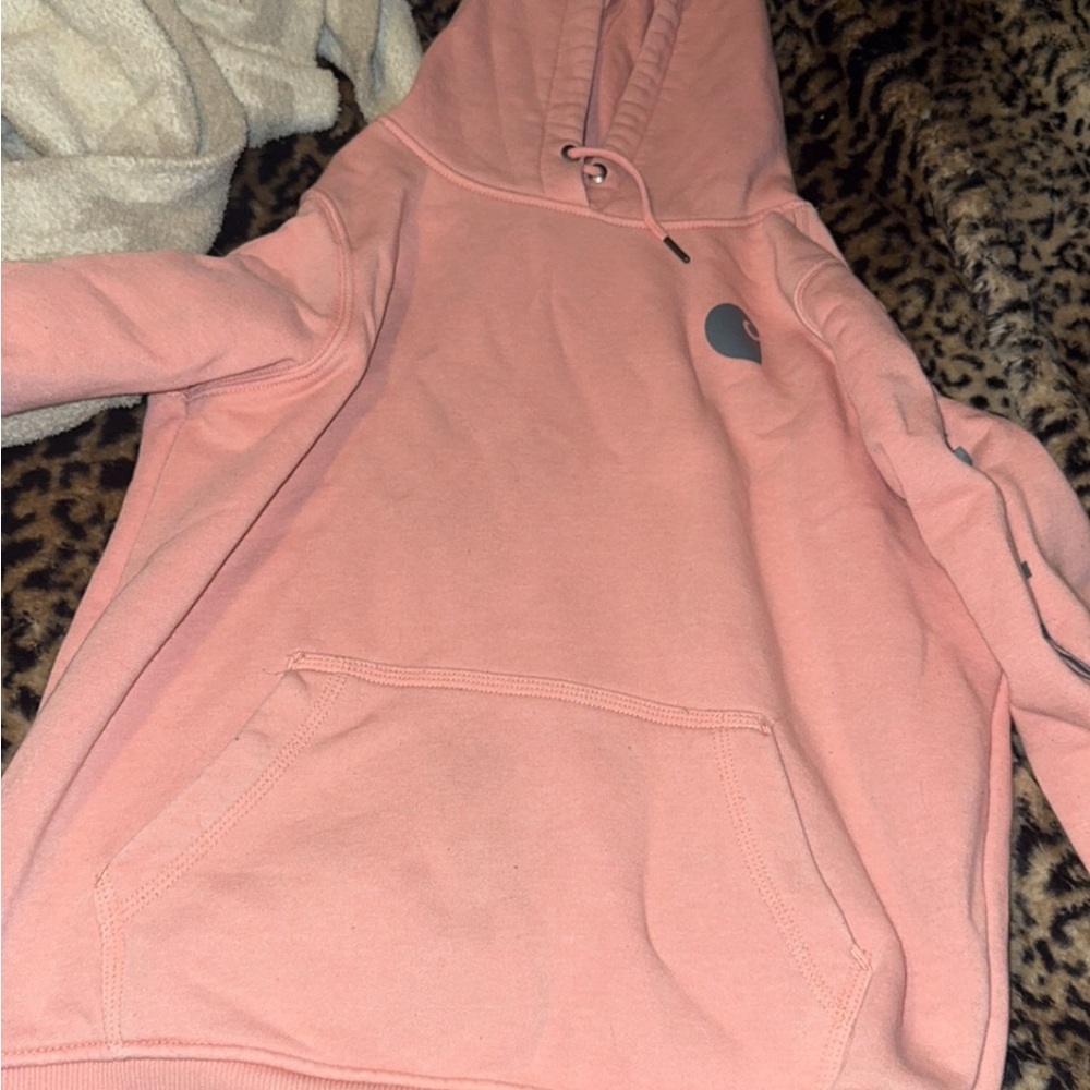 Carhartt Pink Oversized Long Sleeve Hoodie